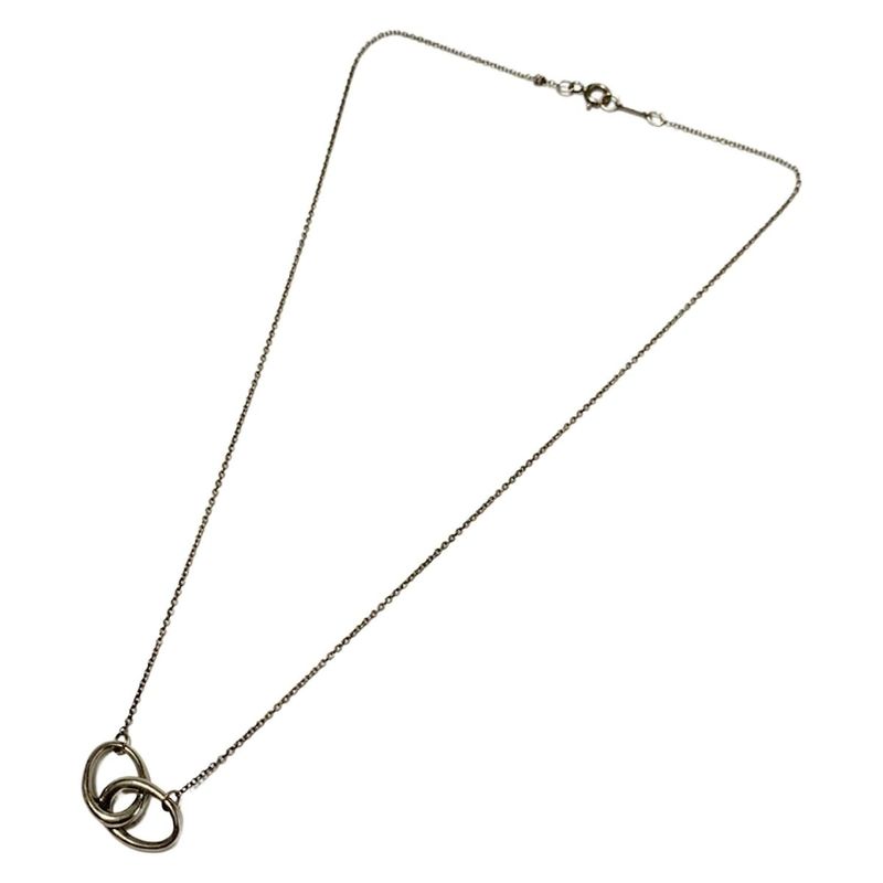 Tiffany & Co Necklace Double Loop Silver