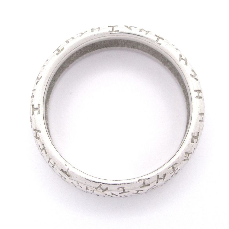 Hermes Ring 57 Toubu 18k White Gold Total Weight: 9.2g
