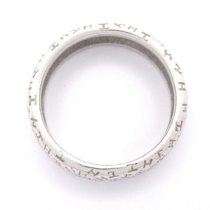 Hermes Ring 57 Toubu 18k White Gold Total Weight: 9.2g