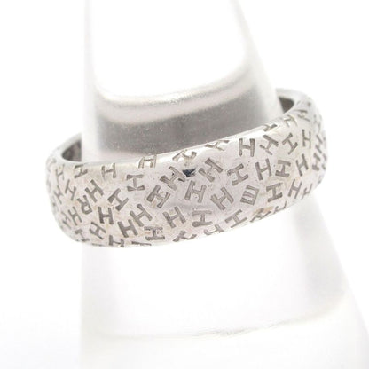 Hermes Ring 57 Toubu 18k White Gold Total Weight: 9.2g