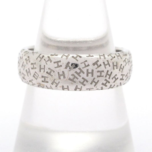 Hermes Ring 57 Toubu 18k White Gold Total Weight: 9.2g