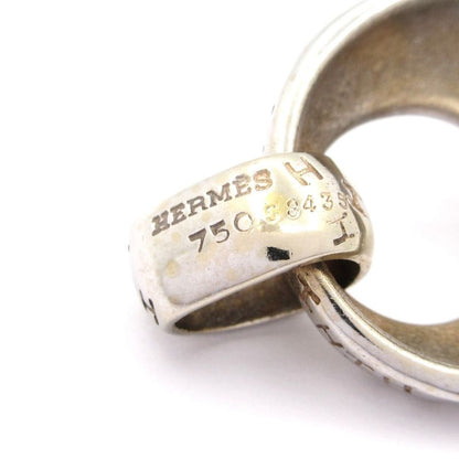 Hermes Pendant Top Toubu 18k White Gold Total Weight: 6.5g