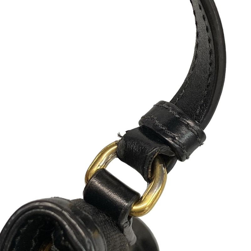 Prada Handbag Duet Logo Jacquard 1bh038 Black Draw String Shape Leather