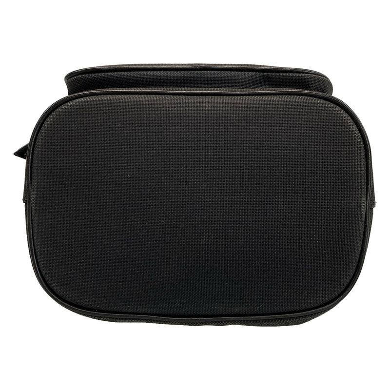 Prada Handbag Duet Logo Jacquard 1bh038 Black Draw String Shape Leather