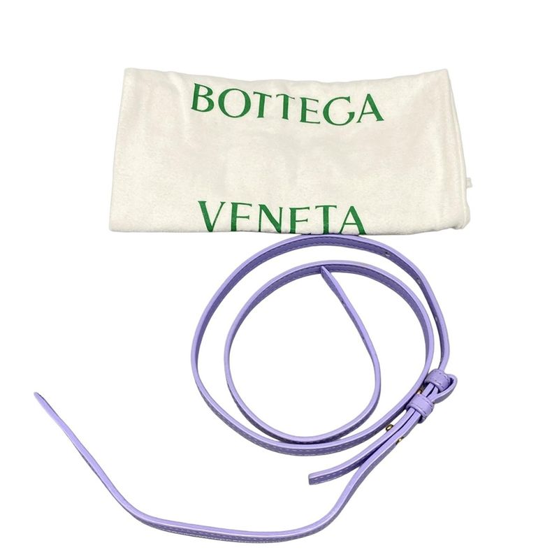 Bottega Veneta Tote Bag Cassette Purple Leather