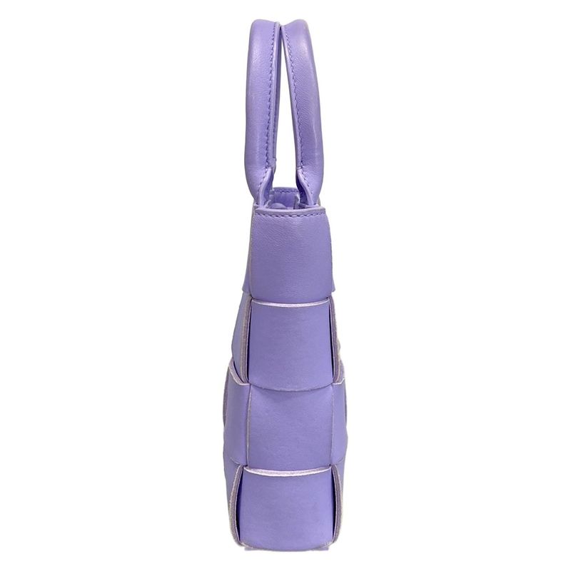 Bottega Veneta Tote Bag Cassette Purple Leather