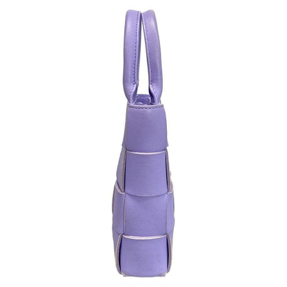 Bottega Veneta Tote Bag Cassette Purple Leather