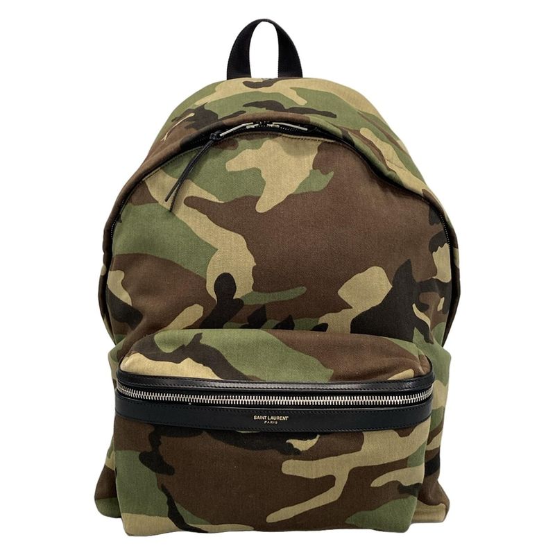 Saint Laurent Paris Rucksack Sac Classic Hunter Backpack 326865 Green X Dark