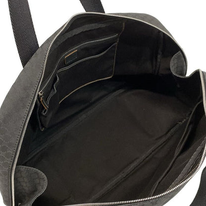 Celine Boston Bag Macadam Pattern Black Leather