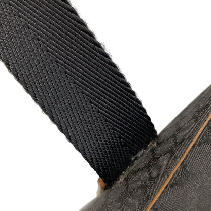 Celine Boston Bag Macadam Pattern Black Leather