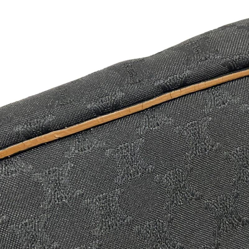 Celine Boston Bag Macadam Pattern Black Leather