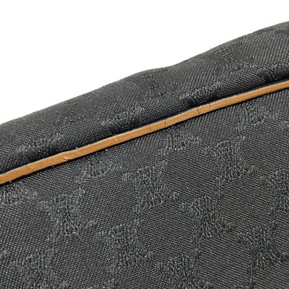 Celine Boston Bag Macadam Pattern Black Leather