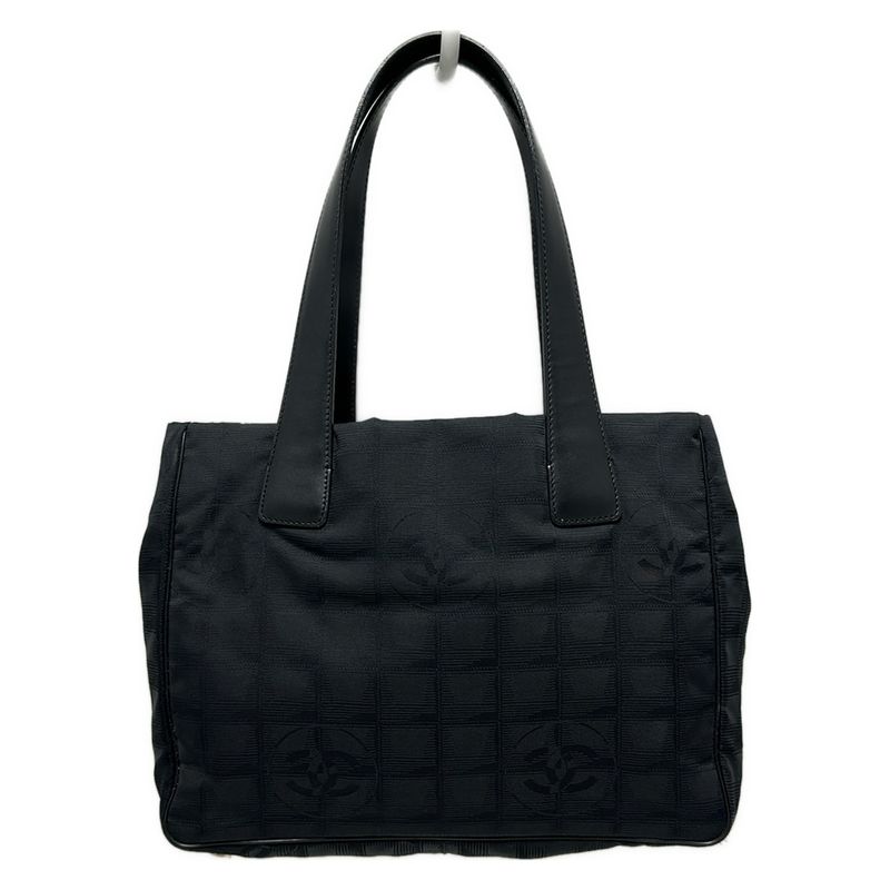 Chanel Tote Bag New Travel Line Tote PM Black Leather
