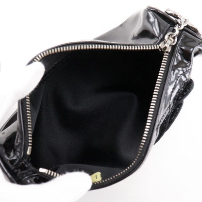 Chanel Camellia Enamel Black Ladies Pouch