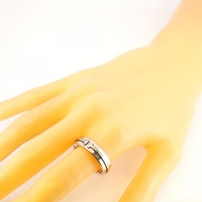 Tiffany & Co Ring T Narrow 18k White Gold White Gold No 20 Men's