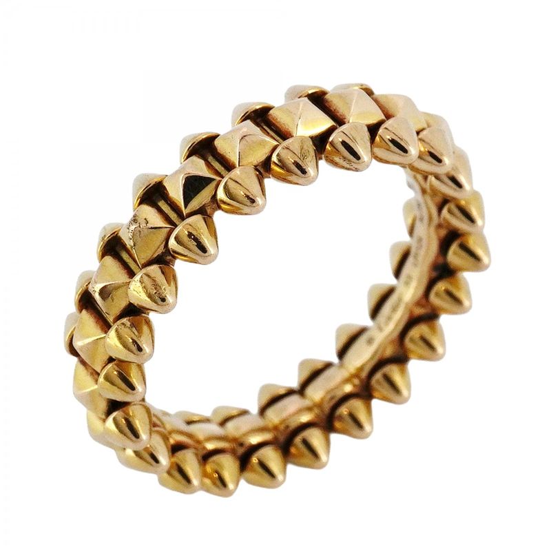 Cartier Ring Crush 18k Pink Gold Pink Gold #53 Ladies