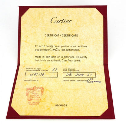 Cartier Ring Crush 18k Pink Gold Pink Gold #53 Ladies