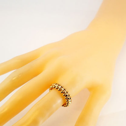 Cartier Ring Crush 18k Pink Gold Pink Gold #53 Ladies