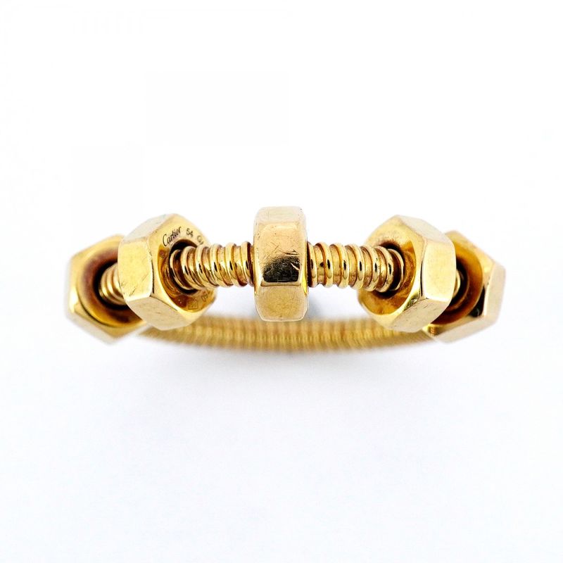 Cartier Ring Eccle de 18k Yellow Gold Yellow Gold #54 Ladies