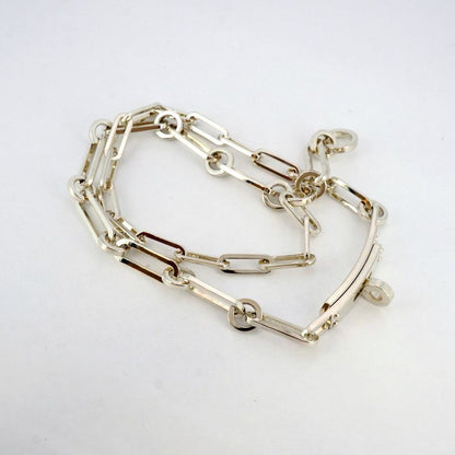 Hermes Bracelet Kelly Chaine Double Tour Silver 925 Men Women Unisex