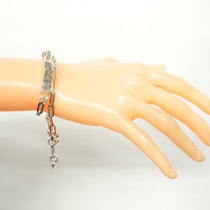 Hermes Bracelet Kelly Chaine Double Tour Silver 925 Men Women Unisex