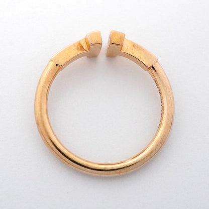 Tiffany & Co Ring T Wire 18k Pink Gold Pink Gold Size 7.5 Women's