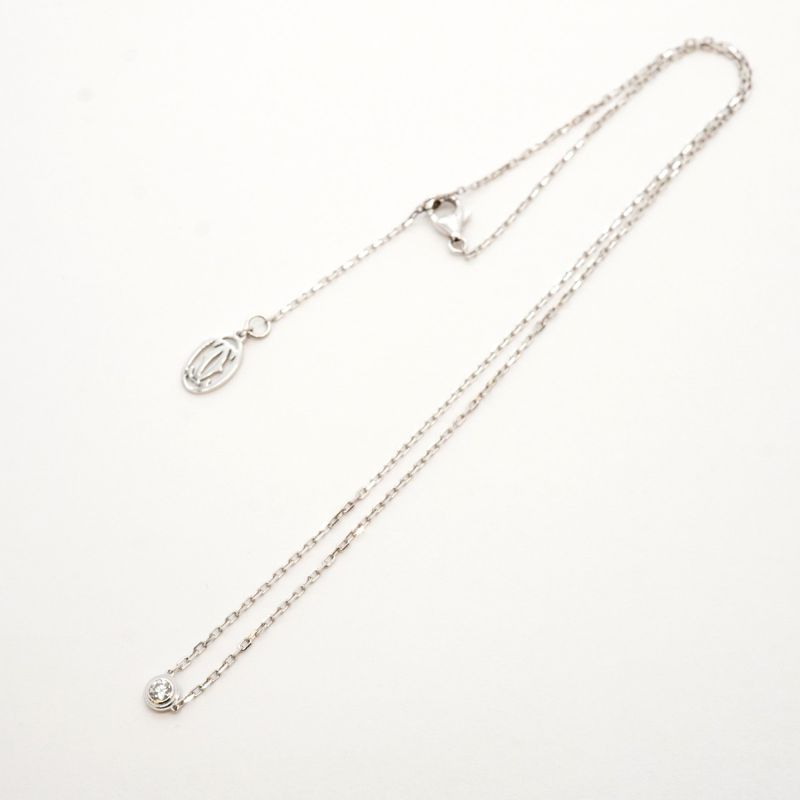 Cartier Necklace Damour Sm 1pd 18k White Gold White Gold Diamond Ladies