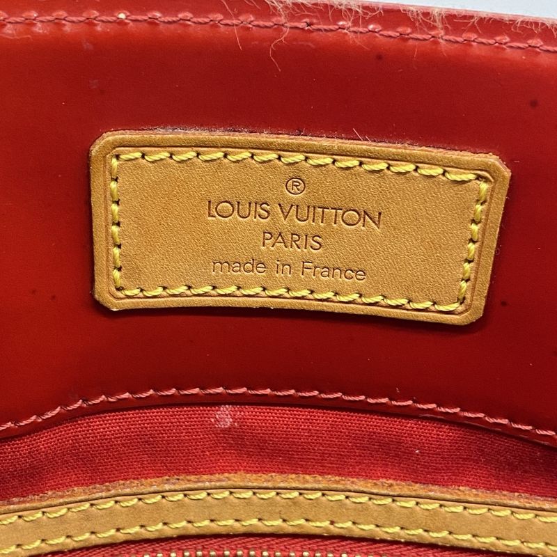Louis Vuitton Tote Bag Vernis Lead MM M91086 Rouge Ladies