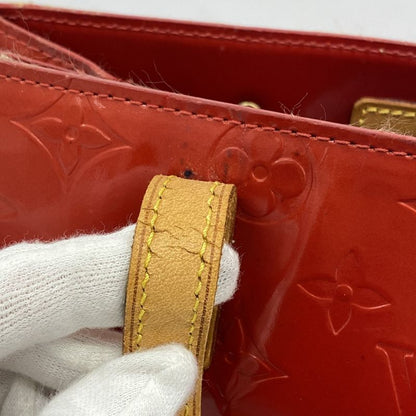 Louis Vuitton Tote Bag Vernis Lead MM M91086 Rouge Ladies