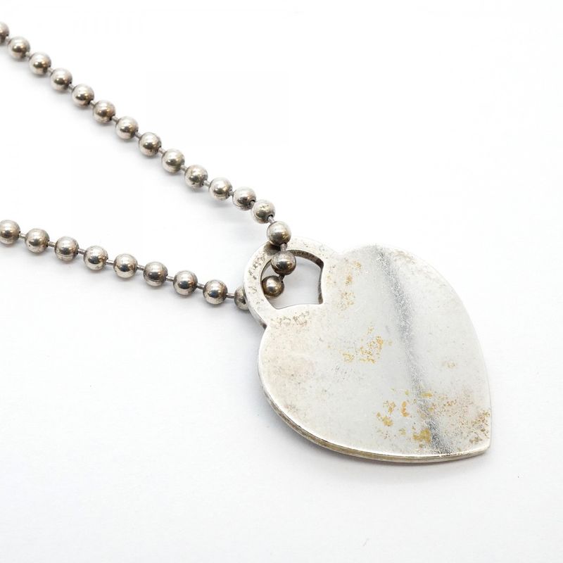 Tiffany & Co Necklace Return to Heart Ball Chain Silver 925 Women's