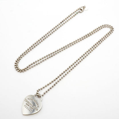 Tiffany & Co Necklace Return to Heart Ball Chain Silver 925 Women's