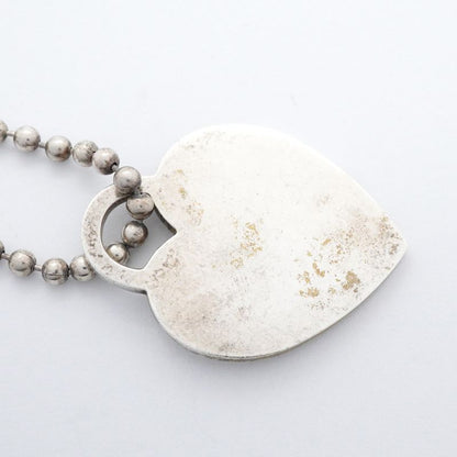 Tiffany & Co Necklace Return to Heart Ball Chain Silver 925 Women's