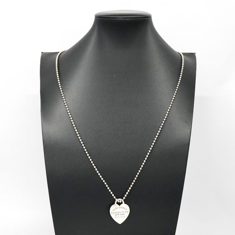 Tiffany & Co Necklace Return to Heart Ball Chain Silver 925 Women's
