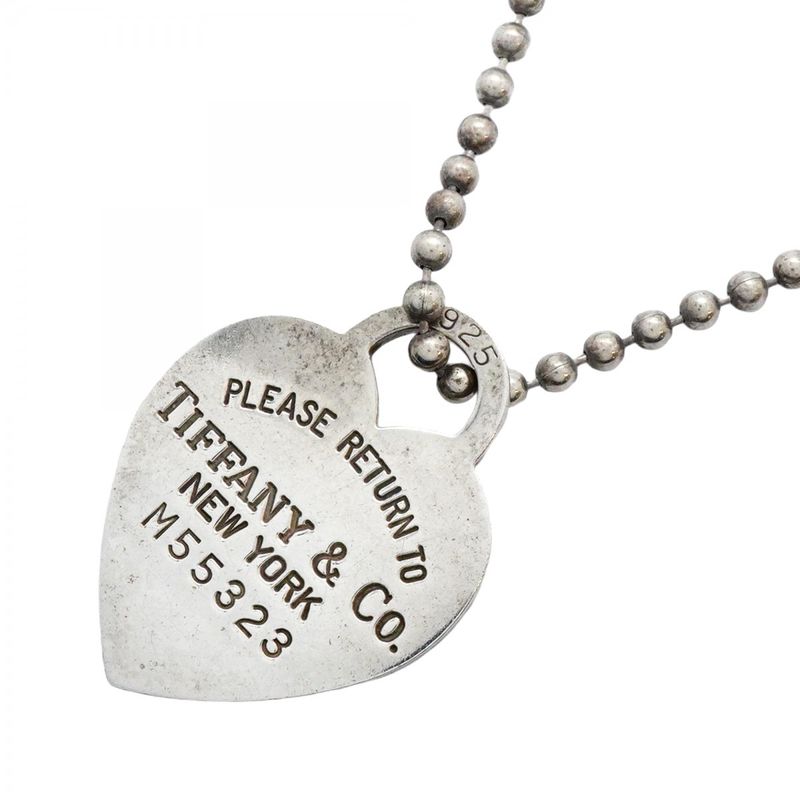 Tiffany & Co Necklace Return to Heart Ball Chain Silver 925 Women's