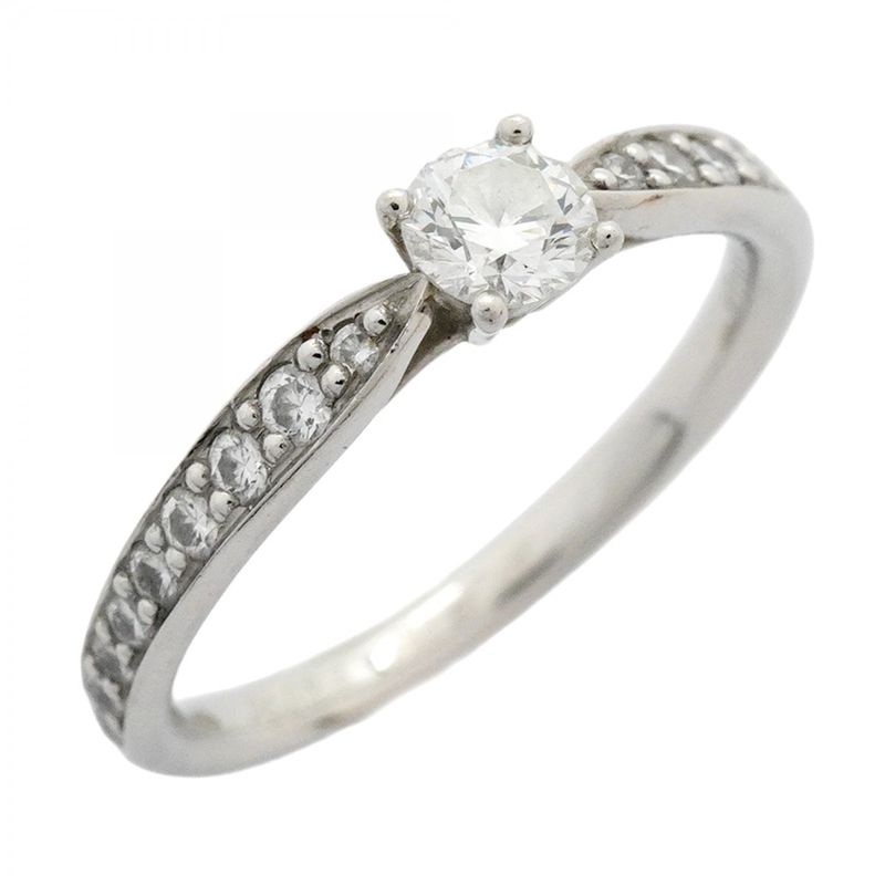 Tiffany & Co Ring Harmony Half Eternity Pt950 Platinum Diamond 0.21ct Size 8.5