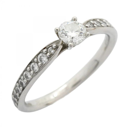 Tiffany & Co Ring Harmony Half Eternity Pt950 Platinum Diamond 0.21ct Size 8.5