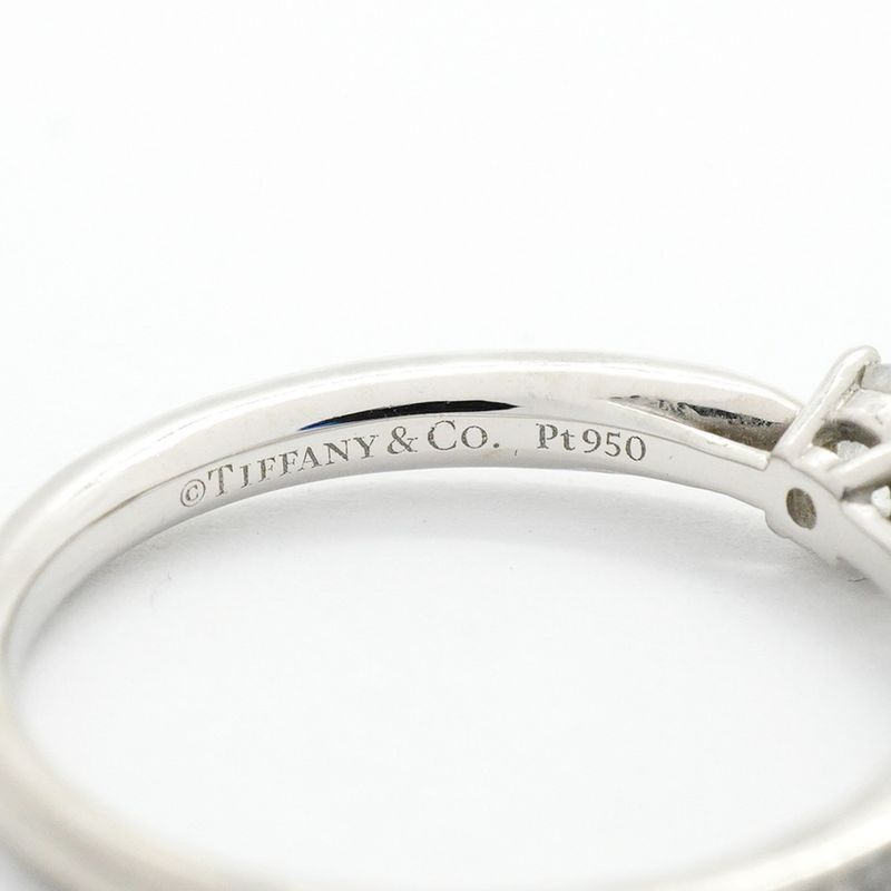 Tiffany & Co Ring Harmony Half Eternity Pt950 Platinum Diamond 0.21ct Size 8.5