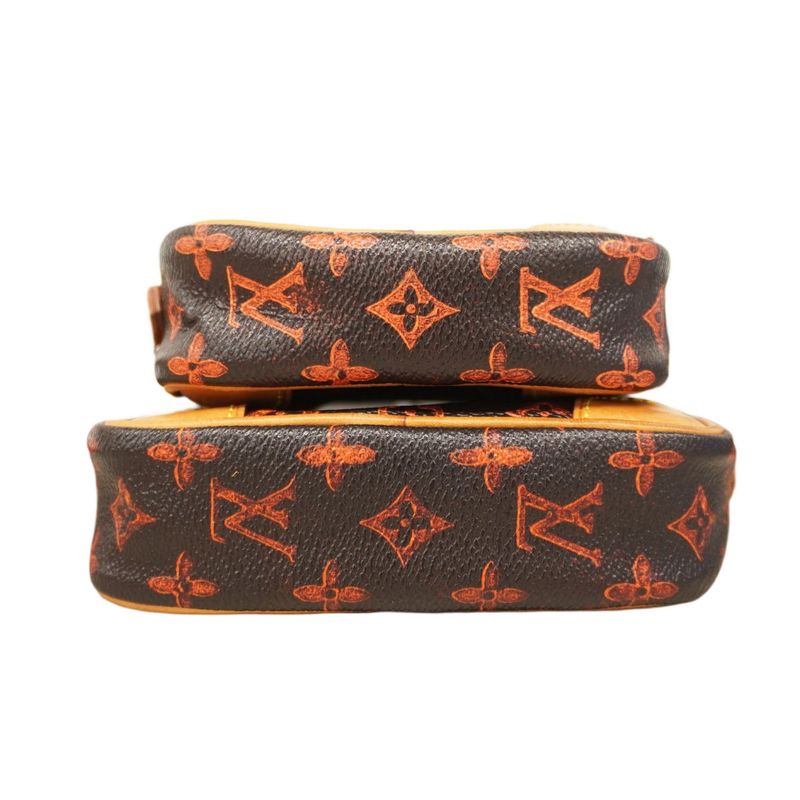 Louis Vuitton Shoulder Bag Catgram Panam Set M44399 Brown Ladies