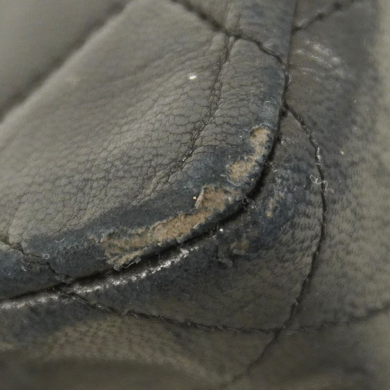 Chanel Shoulder Bag Matelasse Lambskin Black Gold Hardware Women