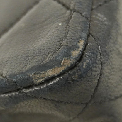 Chanel Shoulder Bag Matelasse Lambskin Black Gold Hardware Women