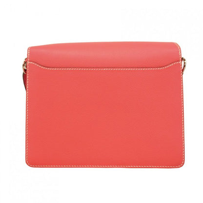 Hermes Shoulder Bag Louris 23 Evercolor Rose Tyrian Silver Hardware C Engraved