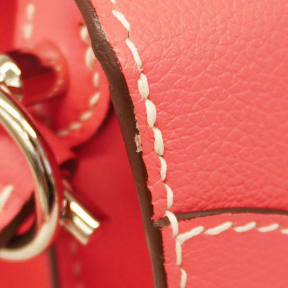 Hermes Shoulder Bag Louris 23 Evercolor Rose Tyrian Silver Hardware C Engraved