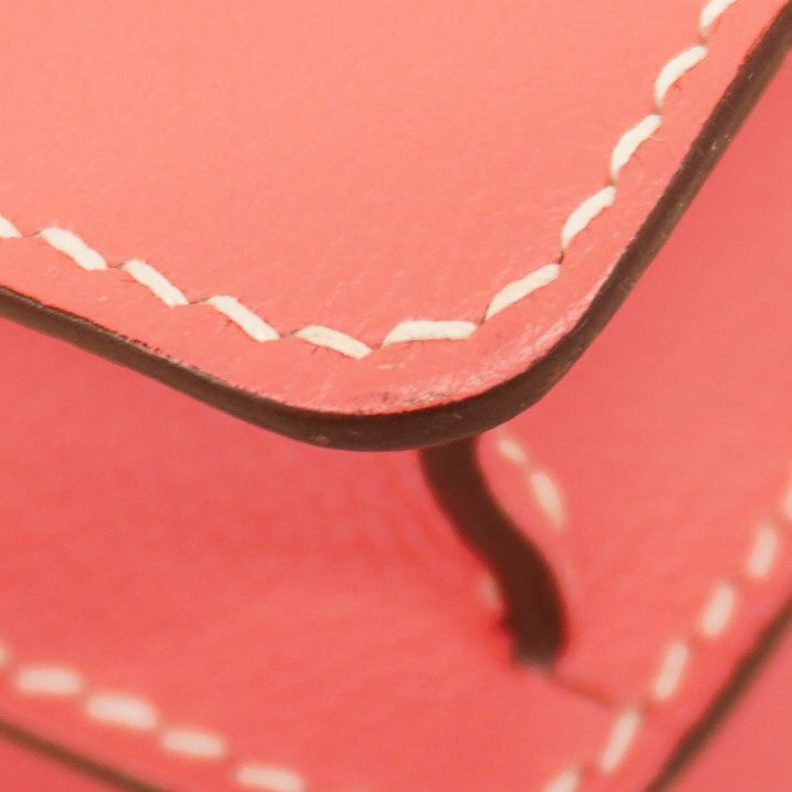 Hermes Shoulder Bag Louris 23 Evercolor Rose Tyrian Silver Hardware C Engraved