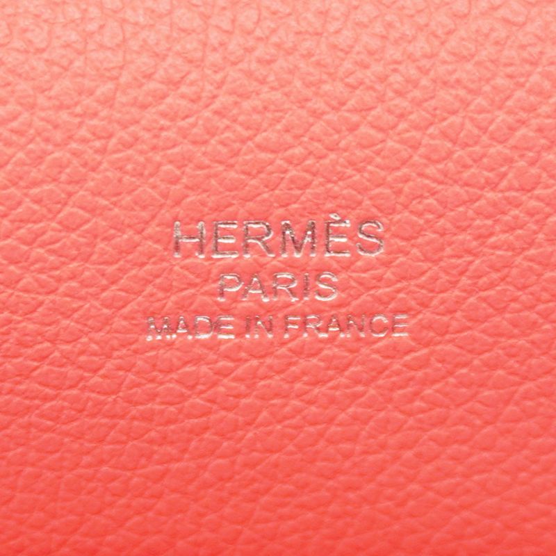 Hermes Shoulder Bag Louris 23 Evercolor Rose Tyrian Silver Hardware C Engraved
