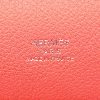 Hermes Shoulder Bag Louris 23 Evercolor Rose Tyrian Silver Hardware C Engraved
