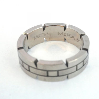 Cartier Ring Tank Française 18k White Gold White Gold #54 Ladies