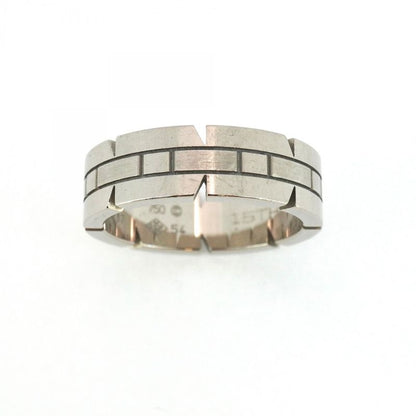 Cartier Ring Tank Française 18k White Gold White Gold #54 Ladies