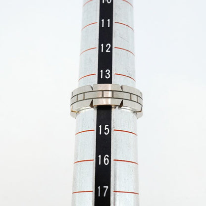 Cartier Ring Tank Française 18k White Gold White Gold #54 Ladies