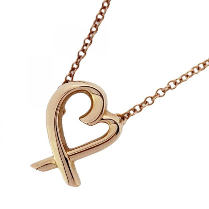 Tiffany & Co Necklace Loving Heart 18k Pink Gold Pink Gold Ladies