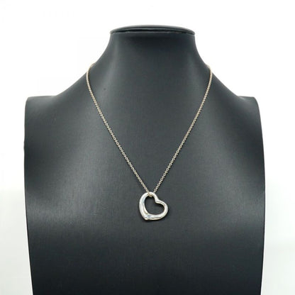 Tiffany & Co. Open Heart Necklace, Silver 925, Women's